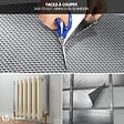 VOUNOT - Isolant thermique a bulle double couche aluminium radiateur reflecteur 0.6x20m - vignette