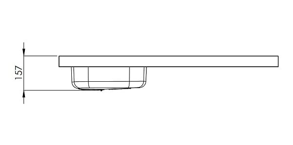 MODERNA - Evier kitchenette ISEO 1 cuve inox L1000mm - MODERNA - CPBD100A30 - large
