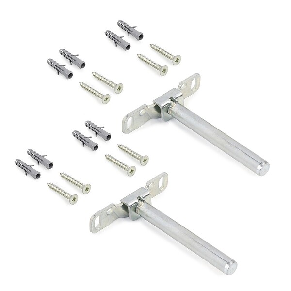 EMUCA - Jeu de supports invisibles pour tablette en bois Mirage, acier, zingué - large