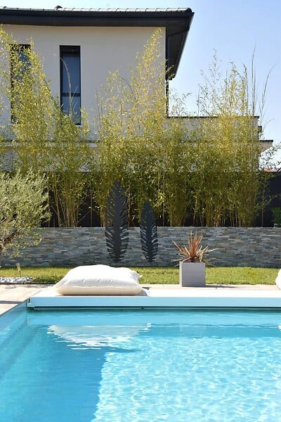 CENTRALE BRICO - Déco en métal à planter Feuille - 30x100 cm - anthracite - large