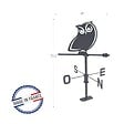 CENTRALE BRICO - Girouette Hibou - 45x72,5 cm - anthracite - vignette