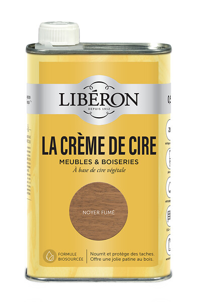 LIBERON - La Crème de cire liquide noyer fumé 0,5 L - large