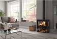 PANADERO - Poêle à bois avec bûcher Java - Fonte - Noir - 5.9kW - vignette