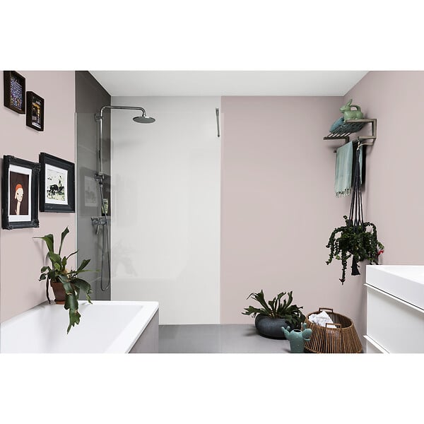 DULUX VALENTINE - Peinture Crème de Couleur Cuisine et Bain Satin Rose Nude 2 L - large
