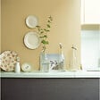 DULUX VALENTINE - Peinture Crème de Couleur Cuisine et Bain Satin Jaune Safrane 2 L - vignette