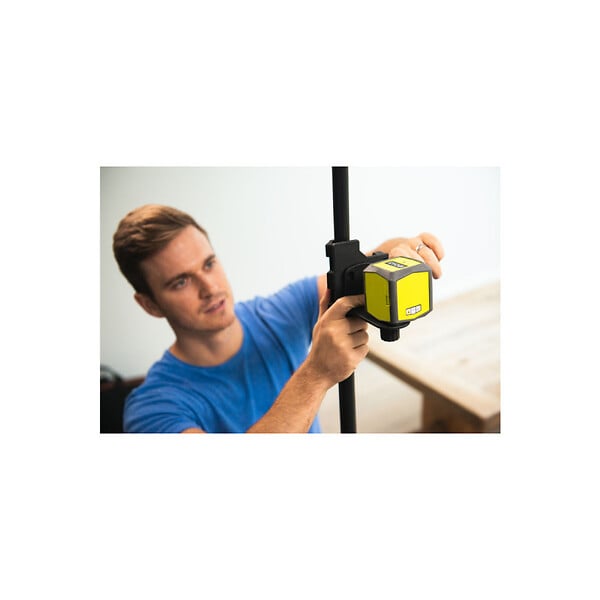 RYOBI - Pack RYOBI Laser croix rouge - 10m de porté - 0,5mm de précision - RBCLLR1 - Canne télescopique - 320cm - RBCLTP1 - large