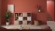 MODE DE VIE - Porte meuble de rangement à cases - Chêne sanoma - H31xL31xP1,2cm - vignette