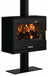 JUSTUS - Poêle à bois modulaire Dias - Acier - Noir - vignette
