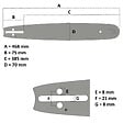 GT GARDEN - Guide 16 pouces (40 cm) pour tronçonneuse - vignette