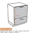 CUISINEANDCIE - Cuisineandcie - Façade pour lave-vaisselle tout intégrable Eco Gris Brillant L 60 cm - vignette