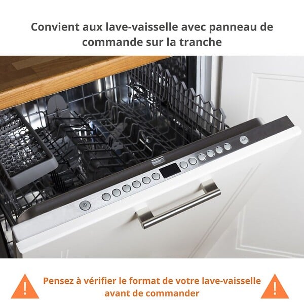 CUISINEANDCIE - Cuisineandcie - Façade pour lave-vaisselle tout intégrable Eco Gris Brillant L 60 cm - large