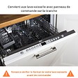 CUISINEANDCIE - Cuisineandcie - Façade pour lave-vaisselle tout intégrable Eco Blanc Brillant L 60 cm - vignette