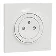 SCHNEIDER ELECTRIC - Prise électrique encastrée Odace 2P+T - Blanc - Lot de 5 - vignette