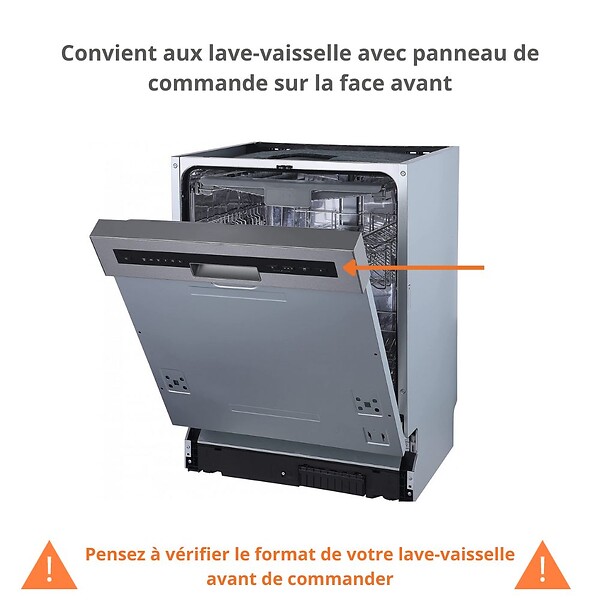 CUISINEANDCIE - Cuisineandcie - Façade pour lave-vaisselle semi-intégrable Eco Chene Naturel L 60 cm - large