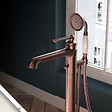 OMNIRES - Mitigeur de baignoire îlot ARMANCE Couleur: cuivre antique - vignette
