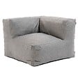 OVIALA - Fauteuil d'angle pour canapé modulable gris - Mixi - vignette