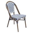 OVIALA - Chaise de terrasse en aluminium et rotin synthétique - Auteuil - vignette