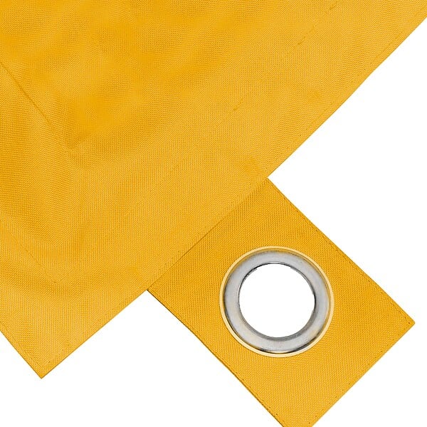 OVIALA - Housse vide de coussin de sol XXL jaune - Solys - large