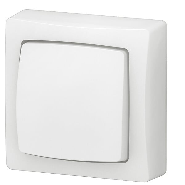 LEGRAND - Poussoir saillie 230V 6A complet blanc ASL - large