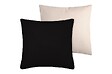 LOVELY - Duo coussin 50x50 noir/lin - vignette