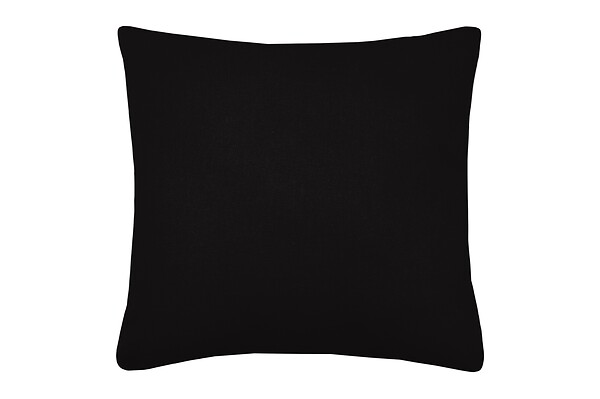 LOVELY - Duo coussin 50x50 noir/lin - large