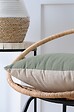LOVELY - Duo coussin 50x50 vert/lin - vignette