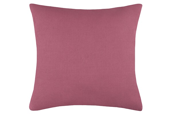 LOVELY - Duo coussin 50x50 pourpre/lin - large