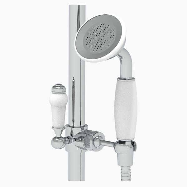ROGIER & MOTHES - Ensemble de douche thermostatique rétro HELEN 2 sorties - large