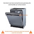 CUISINEANDCIE - Cuisineandcie - Façade pour lave-vaisselle semi-intégrable Eco Gris Brillant L 60 cm - vignette