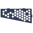 U-TILE - Tablette d'angle douche  Gris ardoise Nid d'abeilles - rectangle - vignette