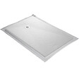 U-TILE - Receveur de douche blanc 120 x 90 cm ultra léger en résine aspect ardoise - grille carrée - vignette