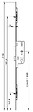 FERCO - Crémone à  larder Ferco Europa S2 4070 mm 2 pannetons 162150 mm  6335240101 - vignette