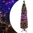 VIDAXL - vidaXL Arbre de Noël artificiel mince et support 120 cm fibre optique - vignette