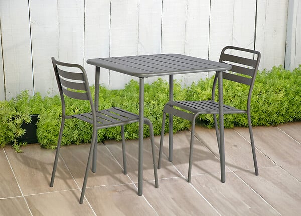 Chaise de jardin - Acier - Vert - large