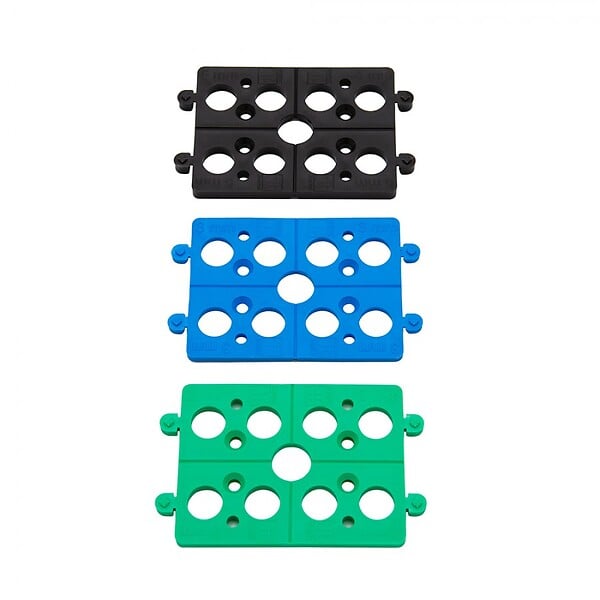 JOUPLAST - Seau de 3 x 100 cales plates universelles sécables en 4 - large