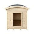 TIMBELA - Niche pour Chien Exterieur en Bois - Maison Chien de Petit Race, Toit étanche, 87 x 102 x H85 cm, Taille S - Cabane Chien TIMBELA M405-1 - vignette