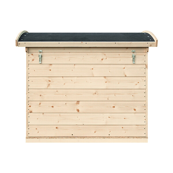 TIMBELA - Niche pour Chien Exterieur en Bois - Maison Chien de Petit Race, Toit étanche, 87 x 102 x H85 cm, Taille S - Cabane Chien TIMBELA M405-1 - large