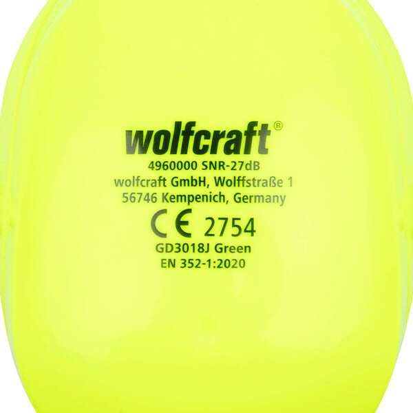 WOLFCRAFT - Casque auditif enfant vert - large