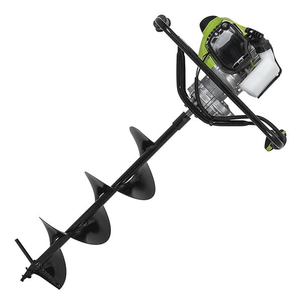 VITO - Tarière thermique à essence 43cm³ Moteur 1.6CV + 3 Forets Acier 100/150/200mm Longueur 730mm VITO - large