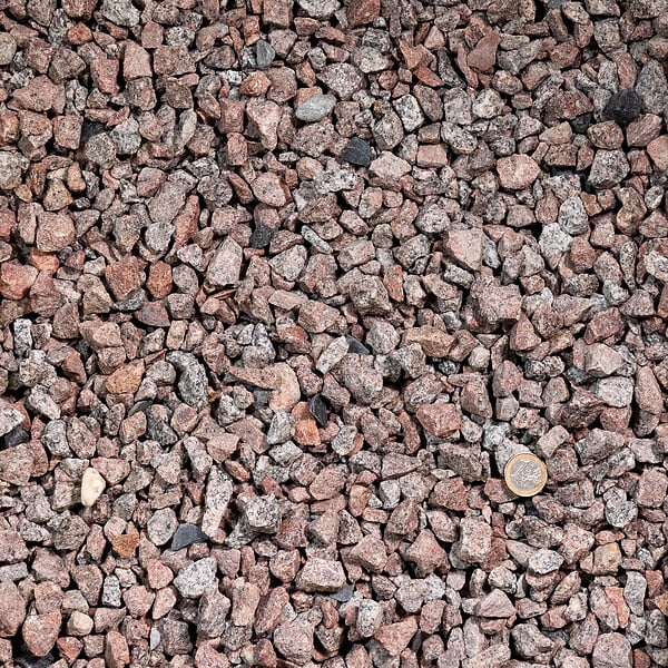RO'MA NATURE - Gravier Granit Rouge 8-16 mm - Lot de 5 sacs de 20 kg (2 m²) - large