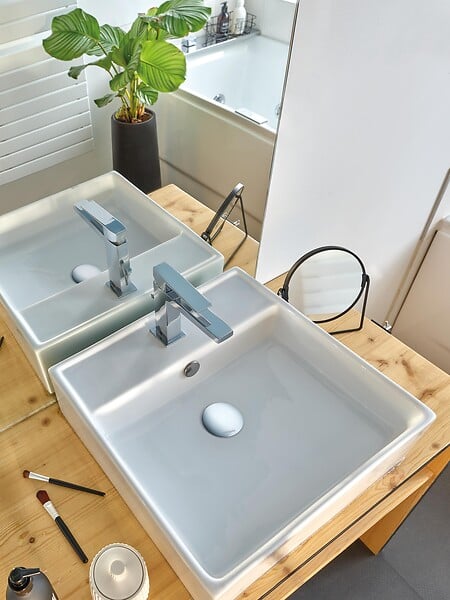 WIRQUIN - Bonde de lavabo XS PURE Quick-Clac avec trop plein - large
