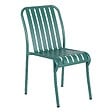 OVIALA - Chaise design de terrasse en aluminium vert foncé - Faro - vignette