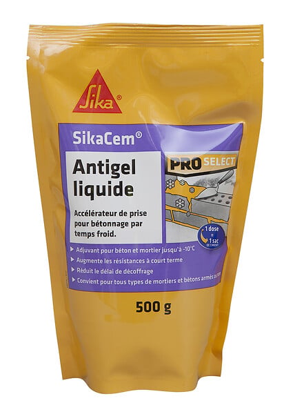 SIKA - Antigel accélérateur de prise Sikacem liquide 0.5L - large