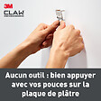 3M - Crochets pour tableaux spécial plaque de plâtre x2-30 kg - vignette