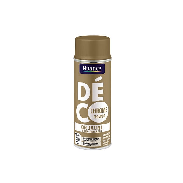 NUANCE - Peinture aerosol - Or jaune - Chrome - 150ml - large