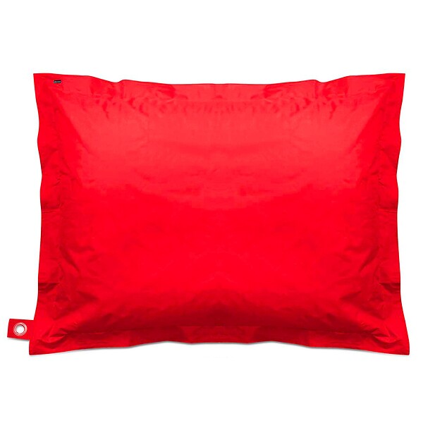 OVIALA - Pouf de jardin en polyester rouge 180 x 145 cm - Oviala - large