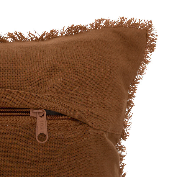 ATMOSPHERA - Coussin décoratif Terracotta nid d'abeille 45 x 45 cm - large