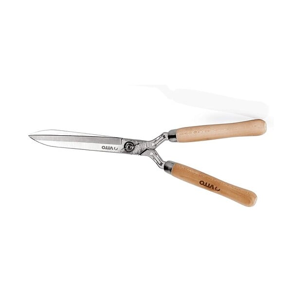 VITO - Cisaille de jardin Taille haies 51cm Manche bois Inox Lame 18 cm Fer forgé à la main VITO - large