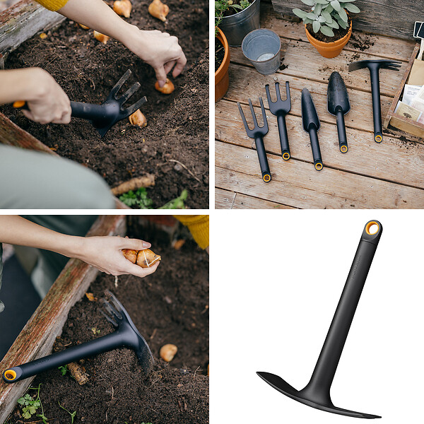 FISKARS - Serfouette petit outil sol Solid 65% recycle - large