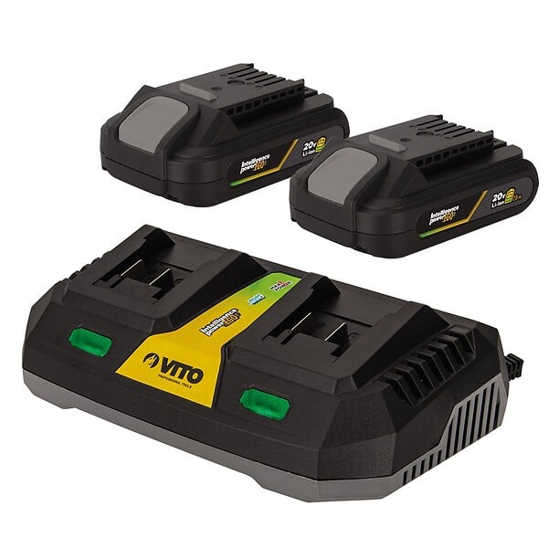 VITO - Souffleur de jardin 40V + 2 Batteries lithium 2AH + Chargeur DOUBLE VITO - large